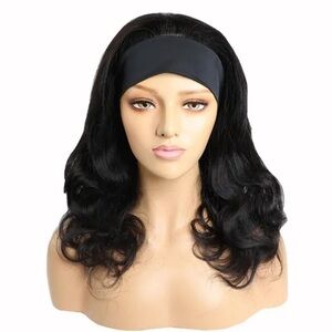 NWT Elegant Black Headband Wig for Women Body Wave 20” Wig
